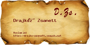 Drajkó Zsanett névjegykártya